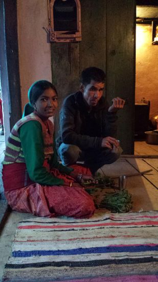 Bei diesen netten Leuten finde ich Unterkunft und Essen.
5 Tage genieße ich ihre Gastfreundschaft.