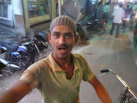 Das war mein bester Rikschafahrer in Varanasi ...