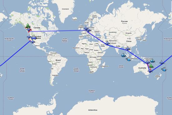 111 Tage, 3 Kontinente, 6 Länder, 24 Zeitzonen ....
Eine Reise um die Welt und zu uns selbst! 