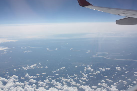 Flug über die Northwest Territorries! Wildnis so weit das Auge reicht 