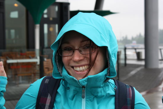 Typisches Wetter für Vancouver....
gerade noch Sonne, jetzt Regen ...