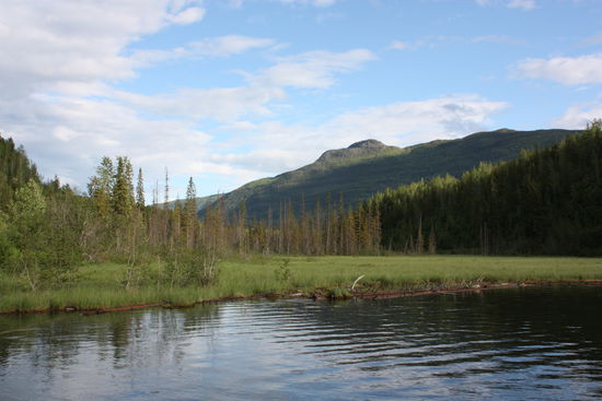 ... endlich am Ziel... Blackwater Lake ... und die Sonne begrüßt uns 