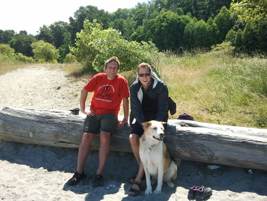 ... spazieren an den Spanish Banks