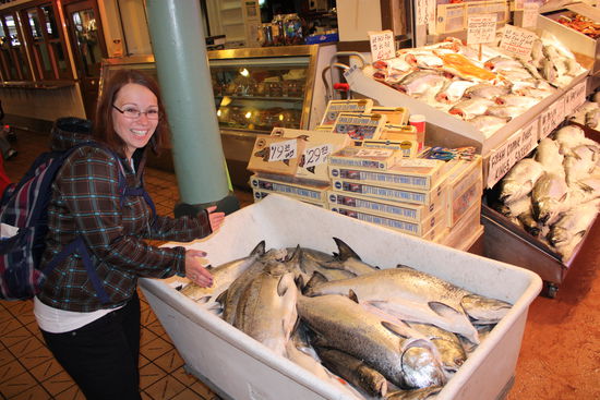 ... wirklich riesige Königslachse! Bei dem Anblick schnellt der Puls eines jeden Anglers in die Höhe 