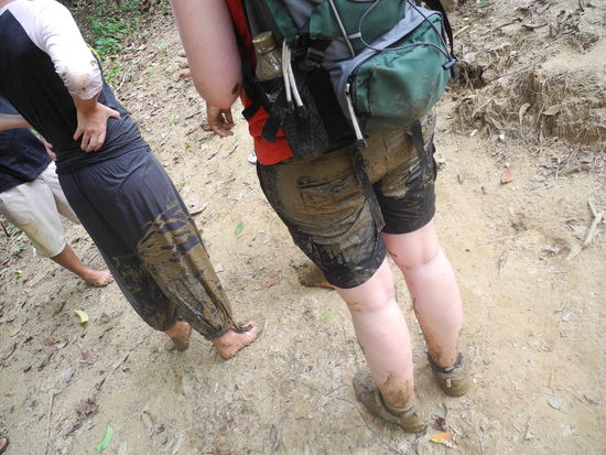 Matschig wurde es...