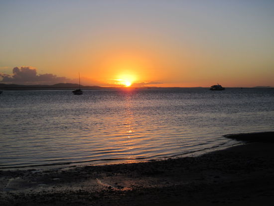 The sun goes down...