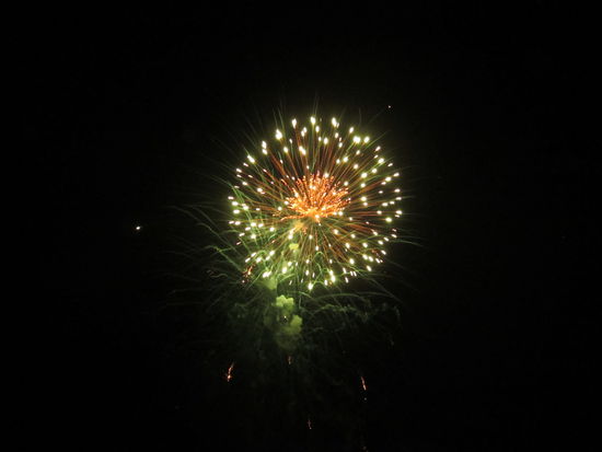 Zur Feier des Tages gab es ein 20 minuetiges Feuerwerk!