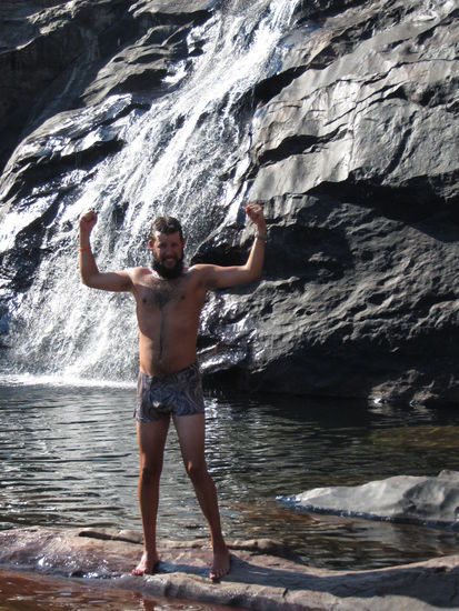 Hugi nach dem erfrischenden Bad