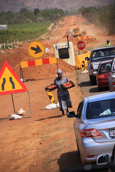 Auch hier hat es Baustellen, wenigstens gibt es hier eine Zwischenverpflegung