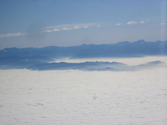 Über der Schweiz herrscht eine dicke Suppe...
