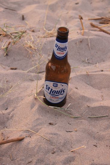 und natürlich durfte auch das Feierabendbier nicht fehlen.