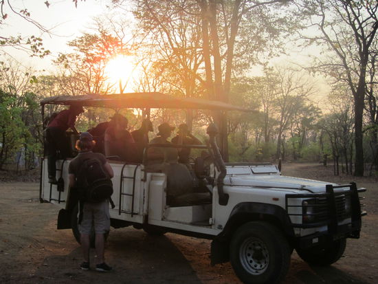 Mit diesem Jeep waren wir im Nationalpark unterwegs.