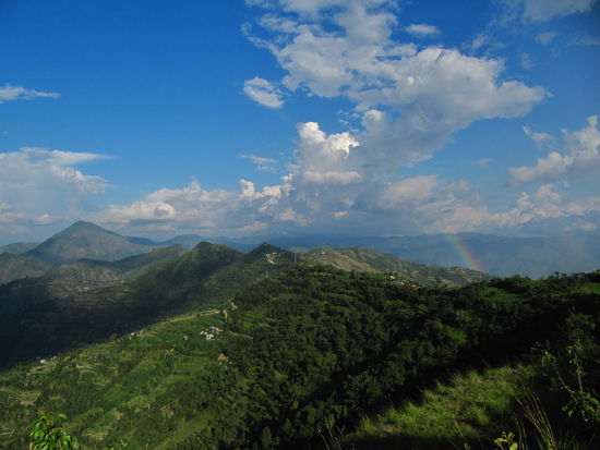 Der Blick von Tansen aus in Richtung östliches Nepal.