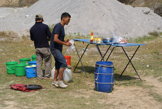 Ein Essen wurde für uns zubereitet