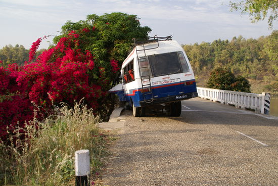 Unfall mit dem Kleinbus