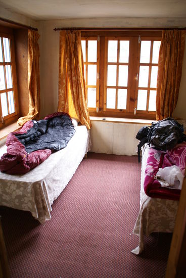 Mein Zimmer nach der ersten Tagesetappe in Phakding