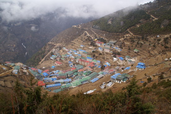 Blick auf Namche Bazar