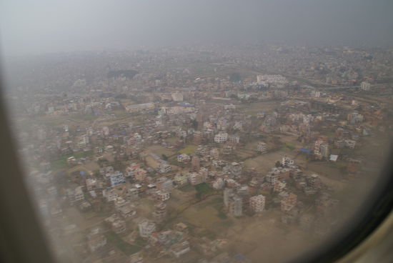 Landeanflug Kathmandu bei Regen!!!