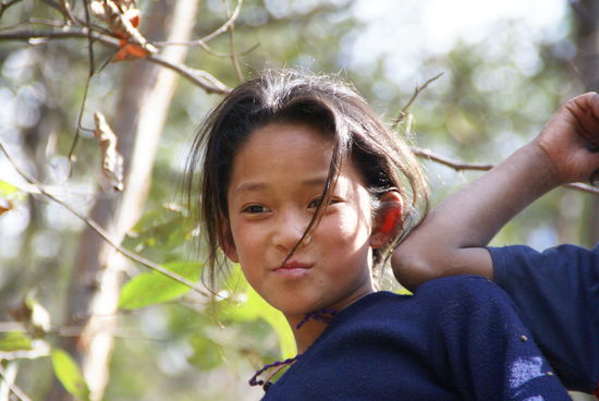 Kinder wollten "sweets, money" oder einen "pen", dafür mussten sie natürlich Modellstehen!   