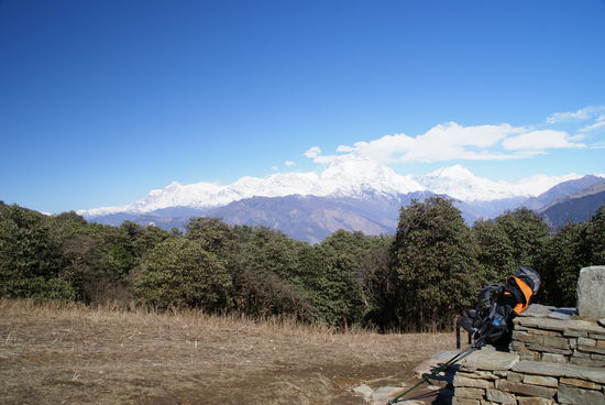 Lichtung oberhalb von Ghorepani