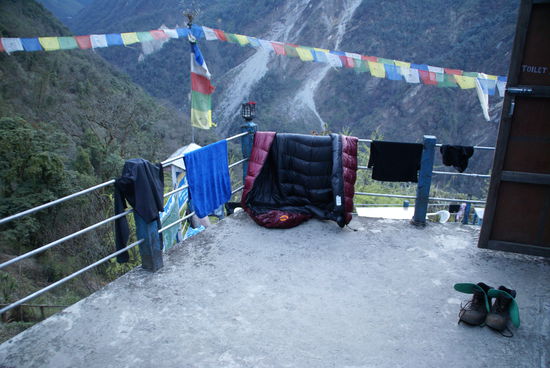Abends in Sinuwa war dann Wäsche waschen angesagt!
(...war dringend nötig  )