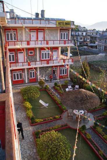 Der Innenhof des Hotels