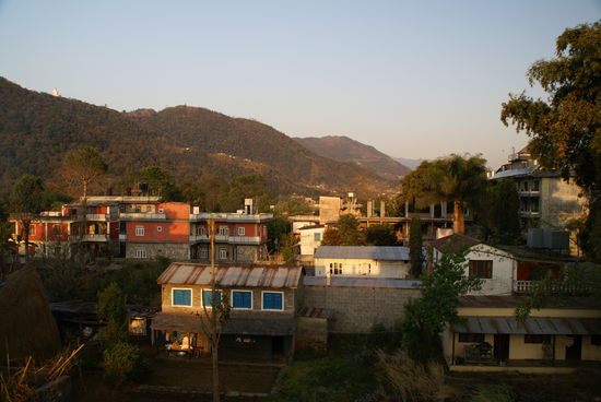Pokhara vom Hoteldach aus