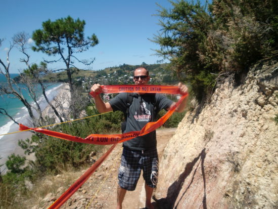 Überall Erdrutsche. Wir waren wirklich seehr mutig 