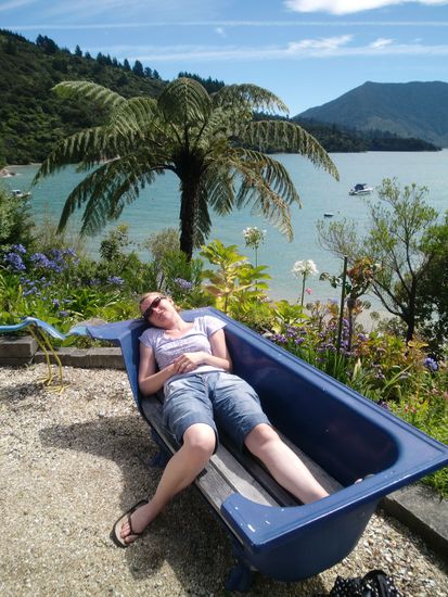 Pause nach einer anstrengenden Wanderrung