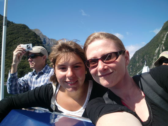 Nicola und ich. Den dahinten kennen wir nicht 