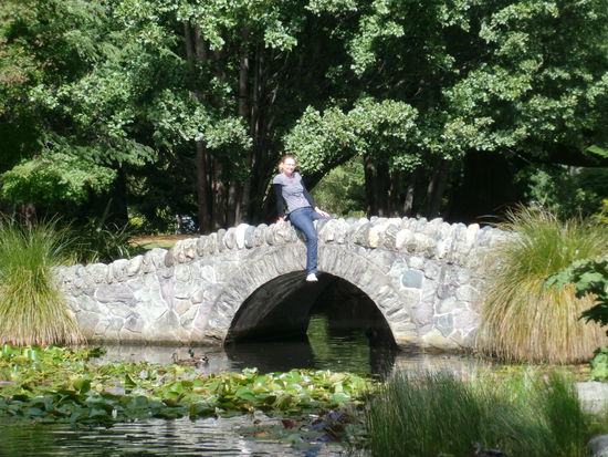 Nachdem wir das gemacht hatten, wollten das auf einmal auch alle anderen Parkbesucher machen.