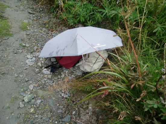 unsere Sachen hatten es schön trocken und gemütlich...