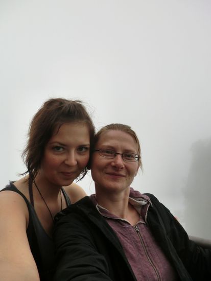 Noch mehr Nebel. Im Hintergrund sind eigentlich die 3 Sisters zu sehen, aber heute scheinen sie nicht zu Hause zu sein 