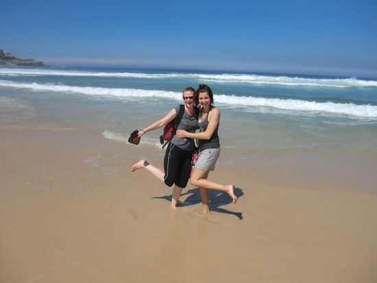 Inna und ich am Bondi Beach