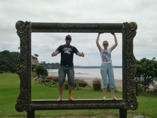 Marco und ich am Strand