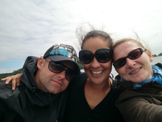 Ein bisschen windig wars schon auf unserem Bootchen