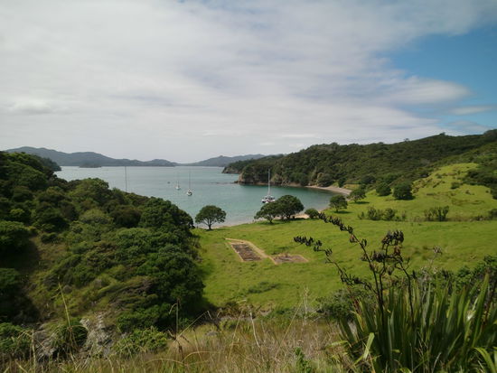 Aussicht von oben auf die Bucht