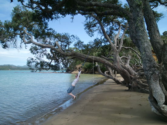 Eigentlich sollte das ja ein wenig sportlicher aussehen...
Das war übrigens an unserem Strandtag.