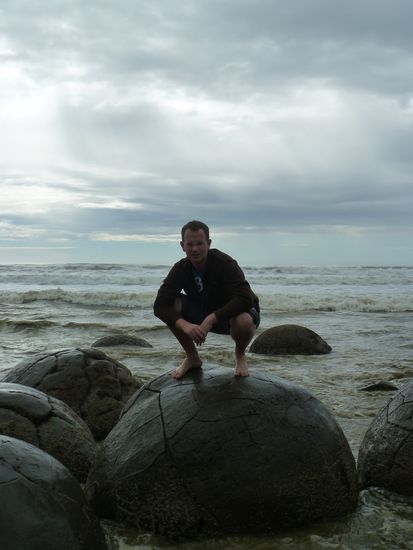 Er hatte Angst sein Popo wird nass....