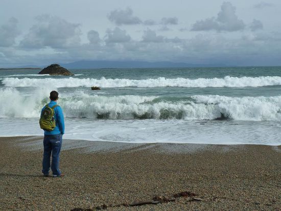 Windiges Getoese am Strand.