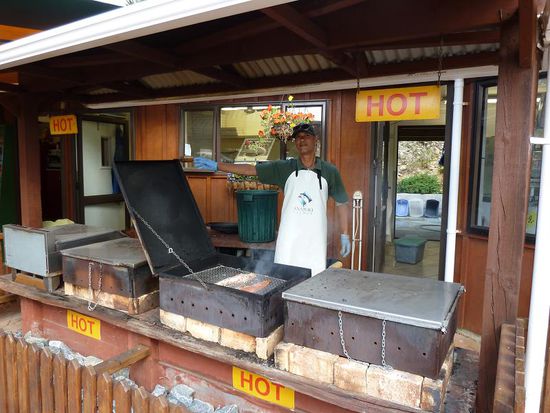 Ab in den Räucherofen und 10min später war er fertig: