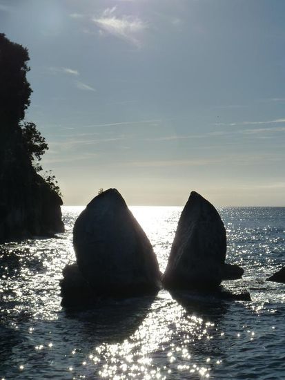 ein kurzer Abstecher zum Split-Apple Rock...