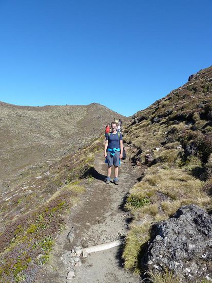 Noch freut er sich über den Abstieg