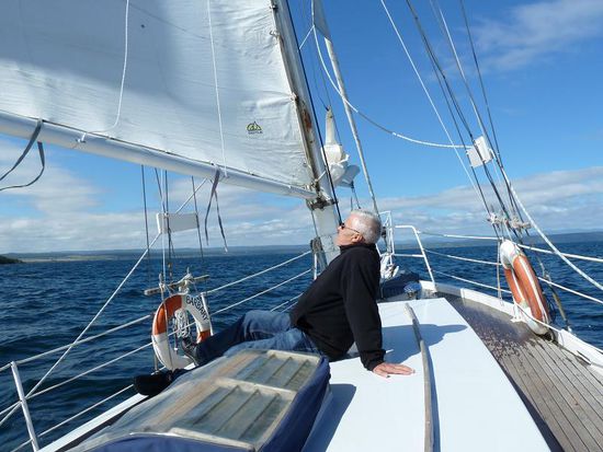 ...und chillten entspannt an Deck