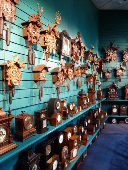 In Whangarei gabs auch ein Uhrenmuseum - da durften die Kuckucksuhren aus dem Schwarzwald nicht fehlen.