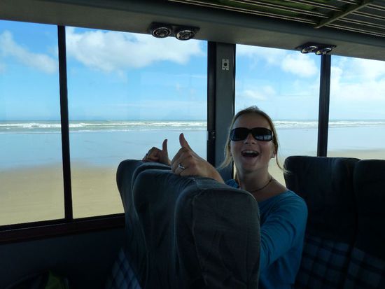 Als wir den langen Strand erreicht waren, kam aber wieder Freude auf 