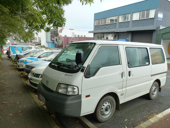 Unser Schlafplatz in Auckland. Nen McDoof zwecks Toilette gab es am Ende der Straße...