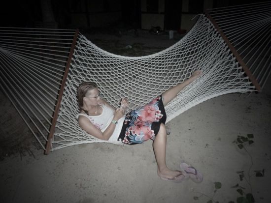 das letzte Mal in der Hängematte...