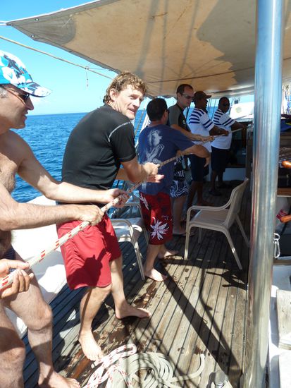 Die Männer mussten auch mal ran.