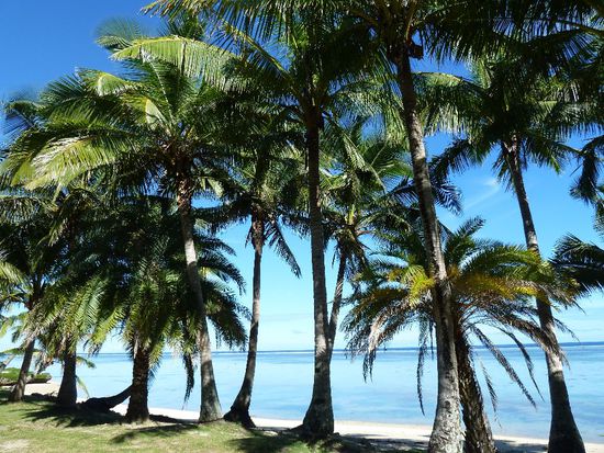 Der Strand von Sigatoka. Hier nicht gut erkennbar, aber sehr korallig.